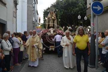 Misa y procesión de la Virgen de Telde en Los Llanos de Telde (Foto TA)
